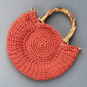 Terracotta Circle Handbag
